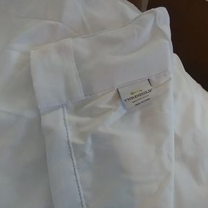 White black out curtain panels